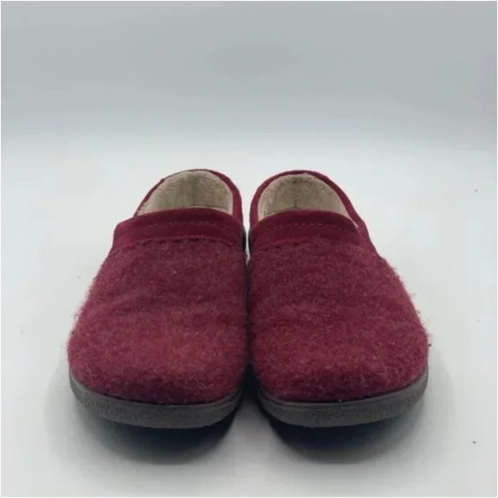 Hotter Devotion Textured Slippers In Ruby Size 5 - image 4